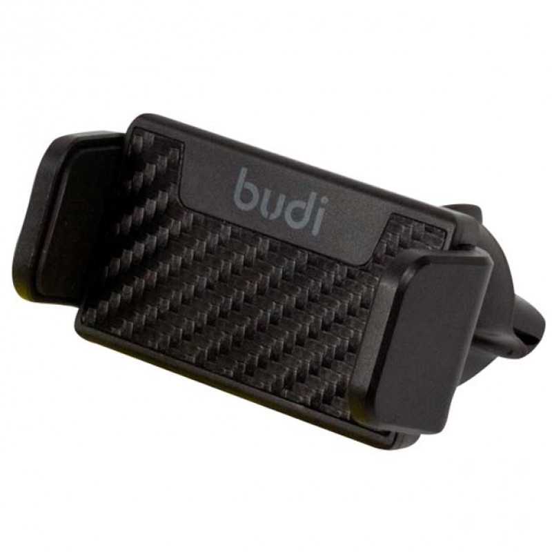 Автотримач для телефону Budi CM539B (4.5-7") на дефлектор (зажим) для телефона в машину автомобільний тримач Чорний