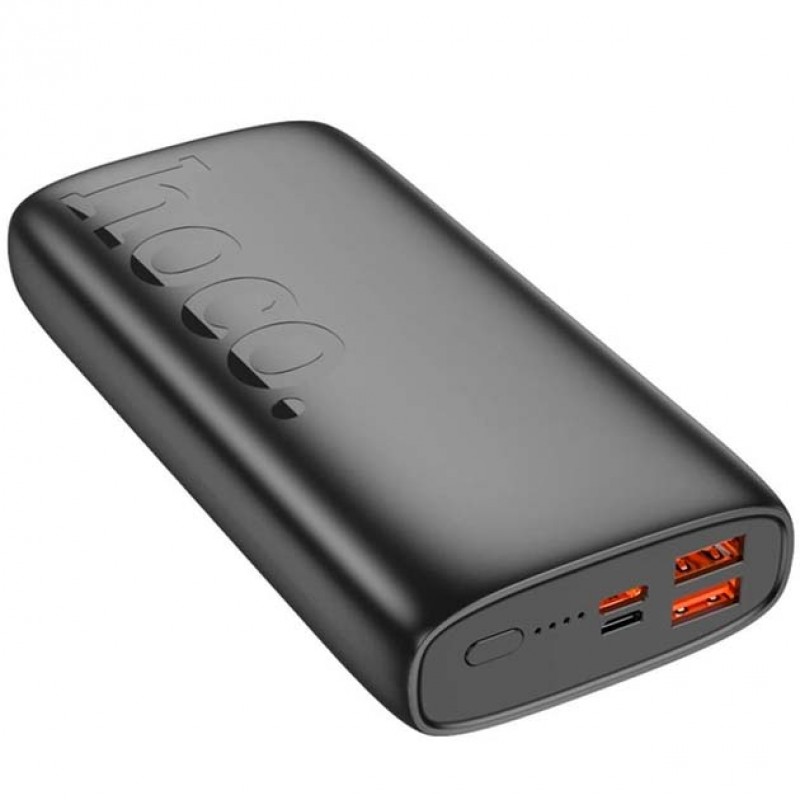 Power Bank Hoco J122A 20000 mAh 2хUSB+Type-C PD20W+22.5W Портативне зарядне для пристроїв Чорний