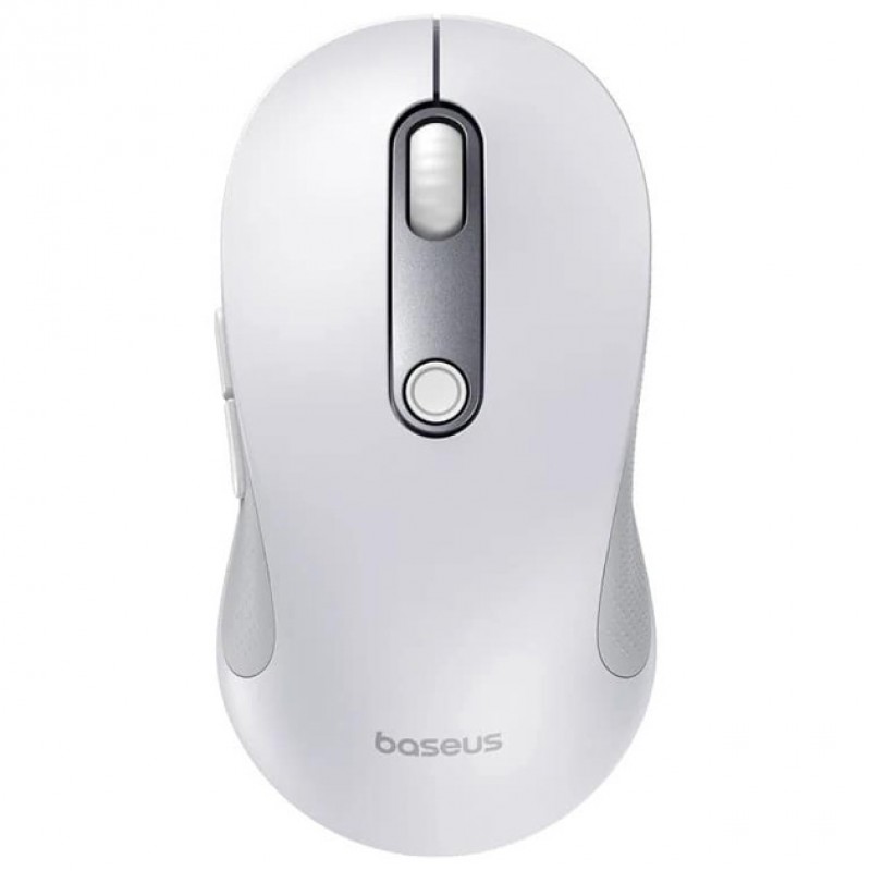 Миша Wireless Baseus F02 Ergonomic (B01055505211-01) Бездротова комп'ютерна для ПК/ноутбука 2.4G + Bluetooth 4000DPI Білий