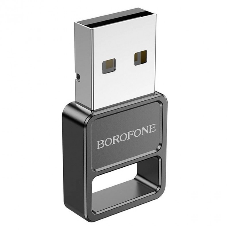 Адаптер Bluetooth BOROFONE DH8 USB BT5.1 для комп'ютера, ноутбука Чорний